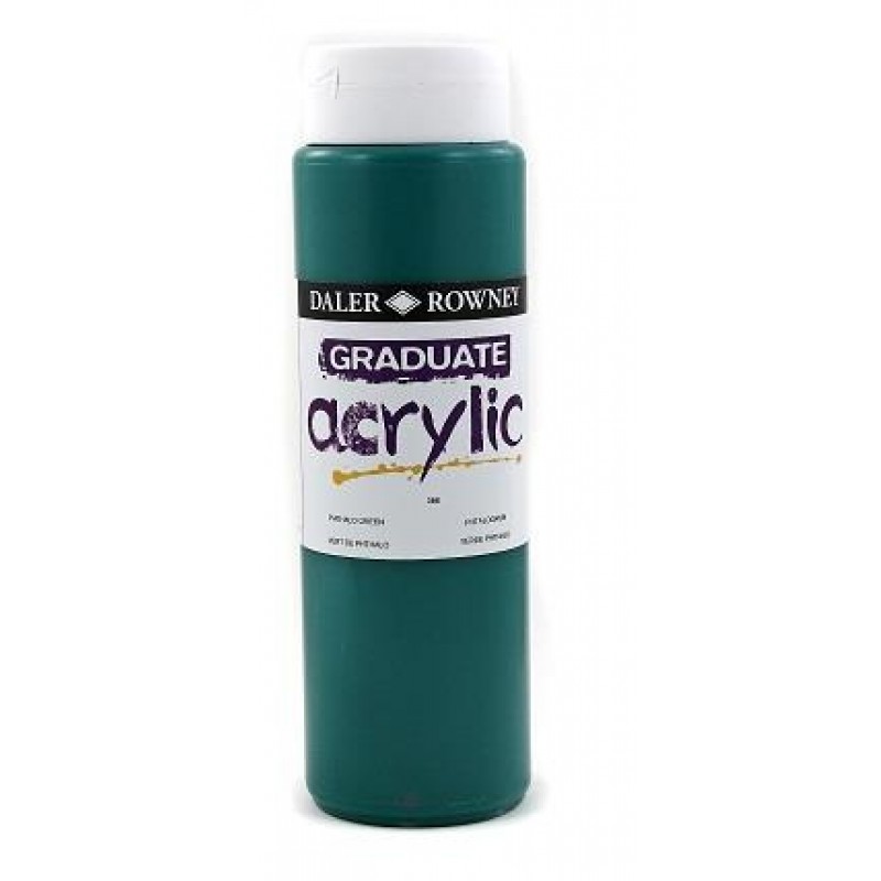 Daler Graduate Acrylic 500ml 386 Phthalo Green