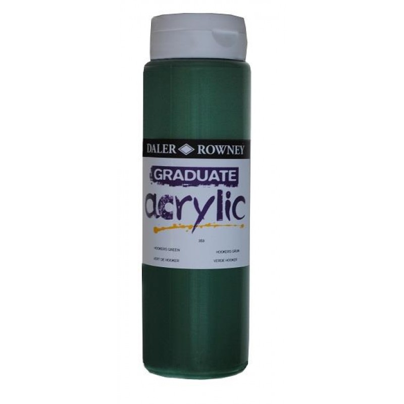 Daler Graduate Acrylic 500ml 343 Hookers Green