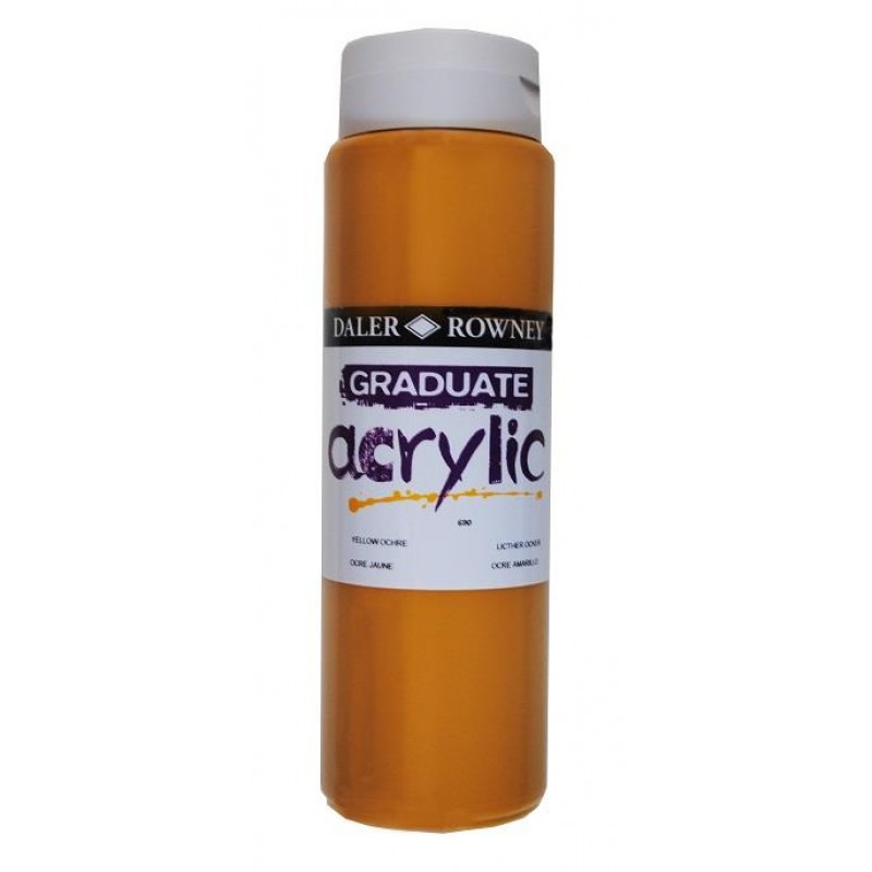 Daler Graduate Acrylic 500ml 690 Yellow Ochre