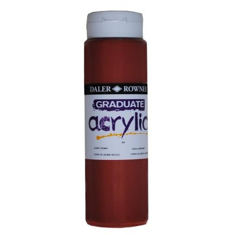 Daler Graduate Acrylic 500ml 201 Burnt Sienna