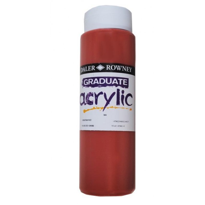 Daler Graduate Acrylic 500ml 583 Venetian Red