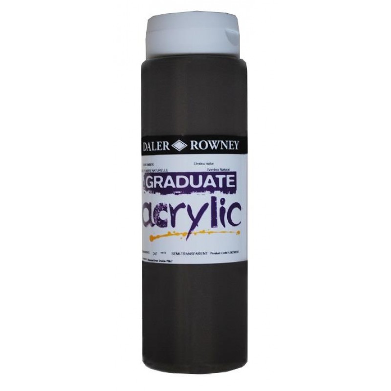 Daler Graduate Acrylic 500ml 247 Raw Umber