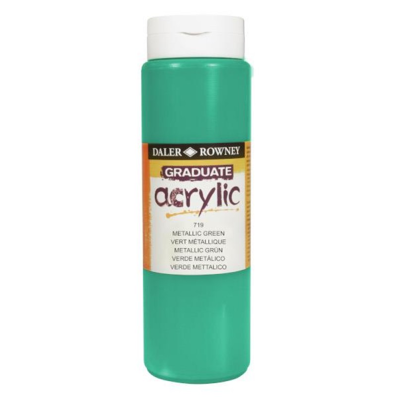 Daler Graduate Acrylic 500ml 719 Metallic Green