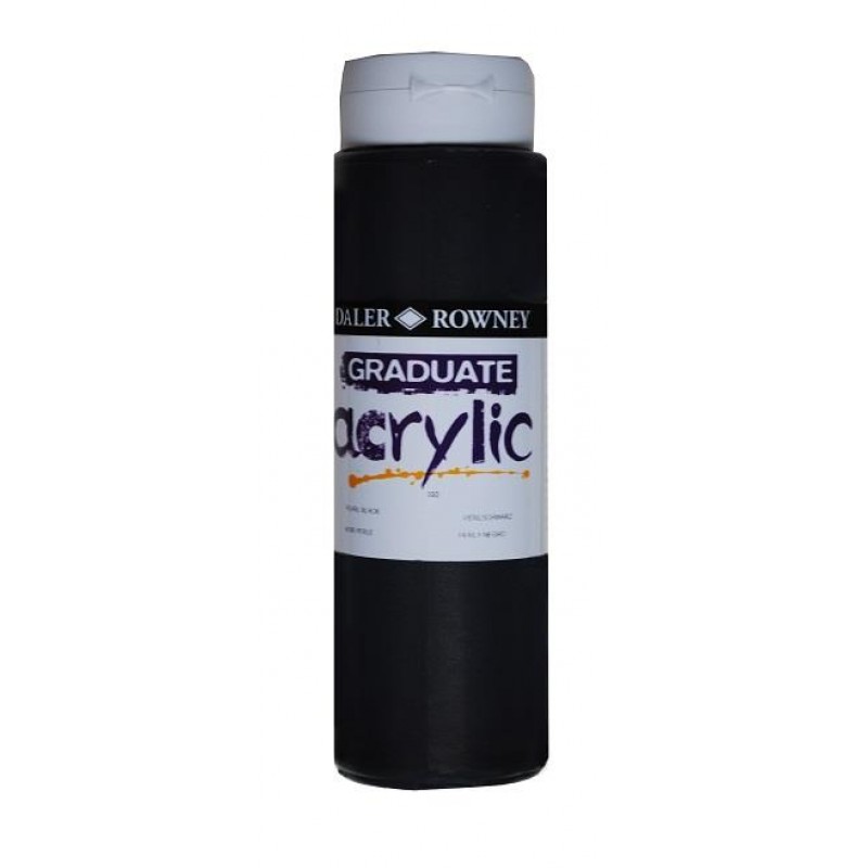 Daler Graduate Acrylic 500ml 032 Pearlescent Black