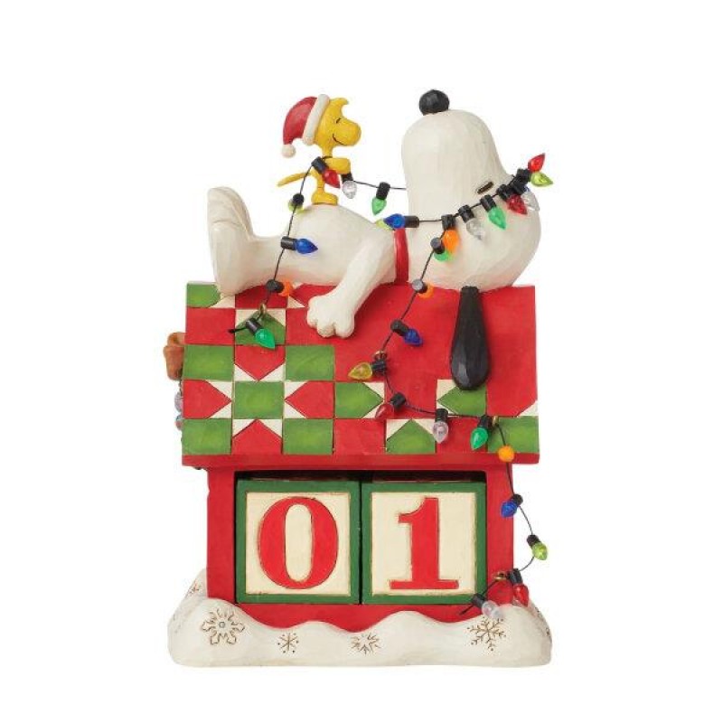 Jim Shore Snoopy and Woodstock Countdown Calendar 18cm