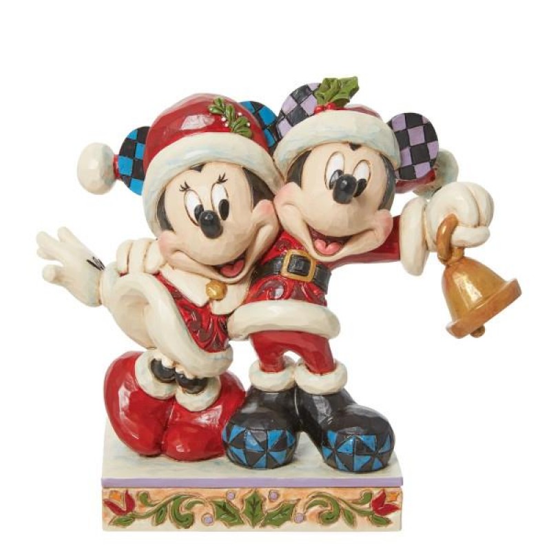 Φιγούρα Disney Jingle Bell Mickey and Minnie Mouse Santa 17cm