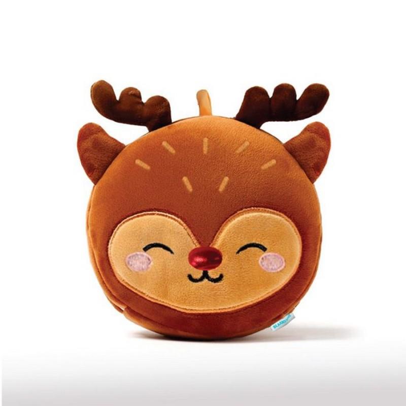 Plush Travel Pillow + Blanket Rudolph 2-in-1