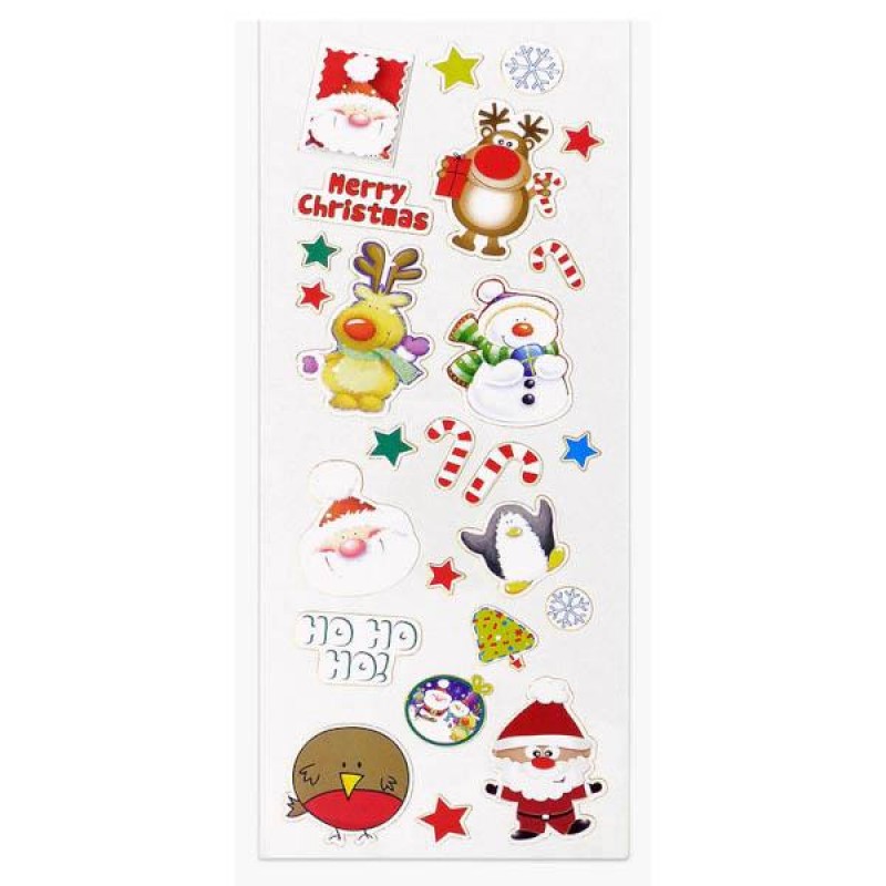 Christmas Stickers Santa Stamp