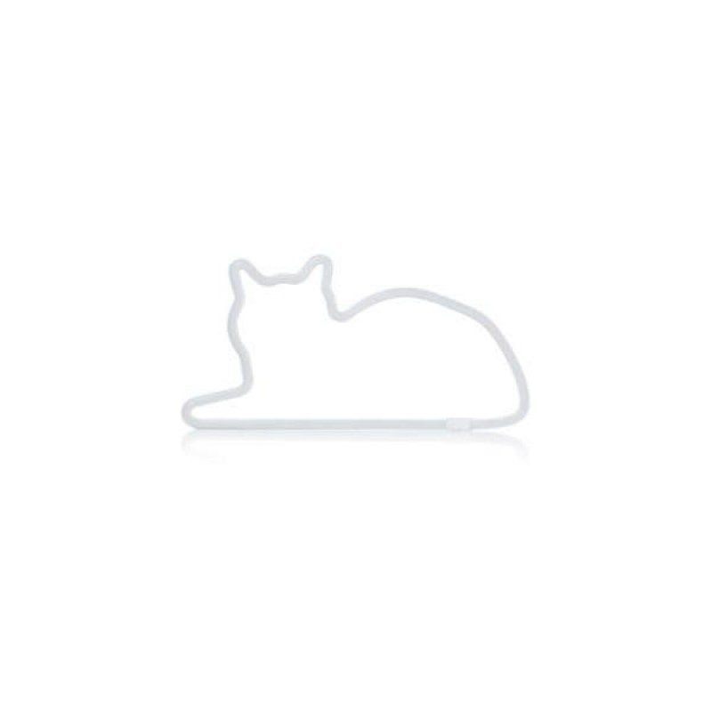 Neon Light Sign Sitting Cat USB/Battery