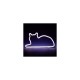 Neon Light Sign Sitting Cat USB/Battery