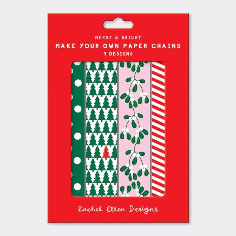 Rachel Ellen Design Χάρτινη Χριστουγεννιάτικη Γιρλάντα - Christmas Trees/Mistletoe