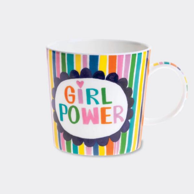 Rachel Ellen Design Porcelain Mug Girl Power