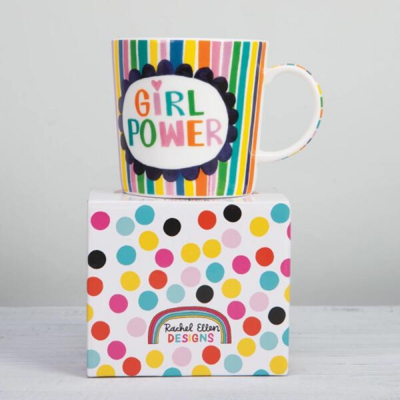 Rachel Ellen Design Porcelain Mug Girl Power