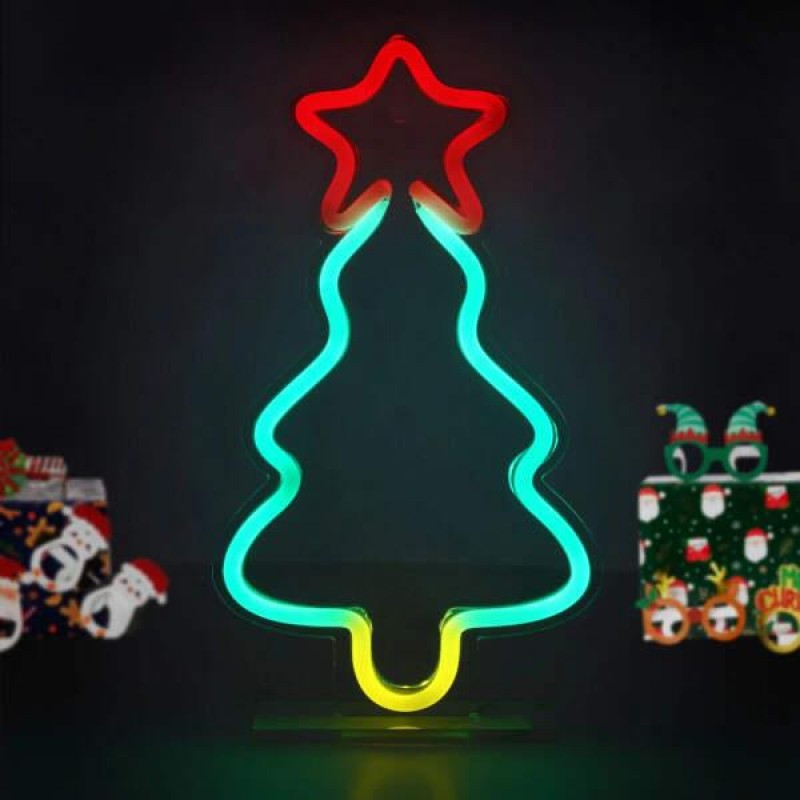 Legami Neon-Effect LED Sign Christmas Tree