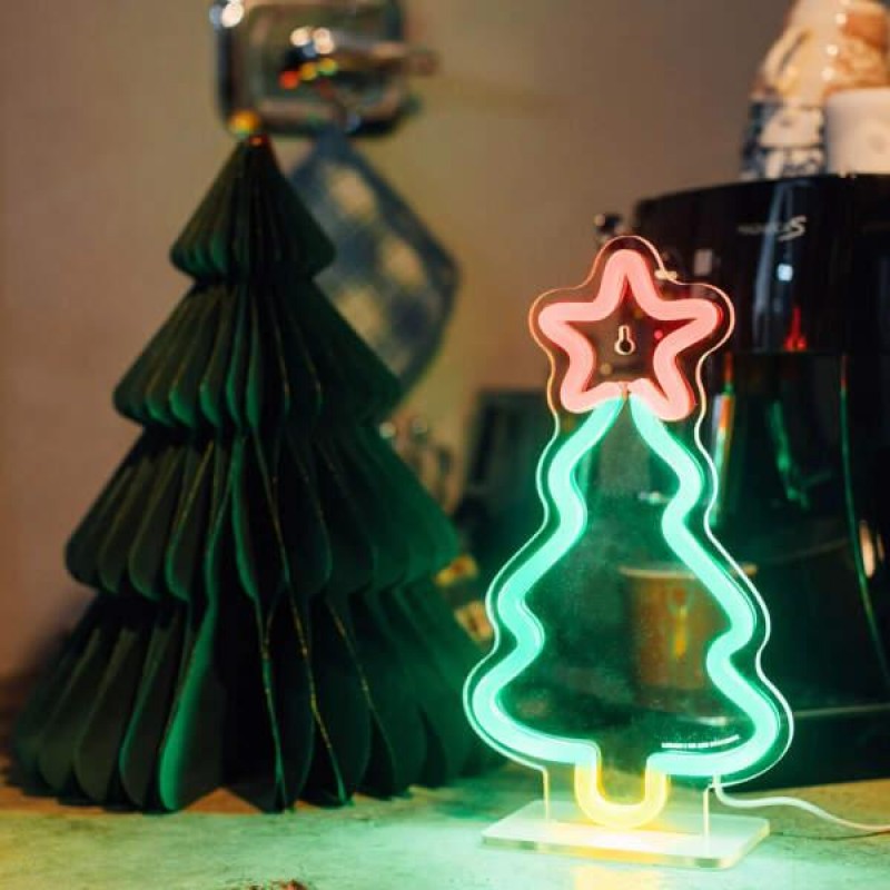 Legami Neon-Effect LED Sign Christmas Tree