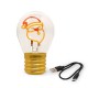 Legami Lightbulb-Shaped Table Lamp - Bulb Fiction Santa Claus