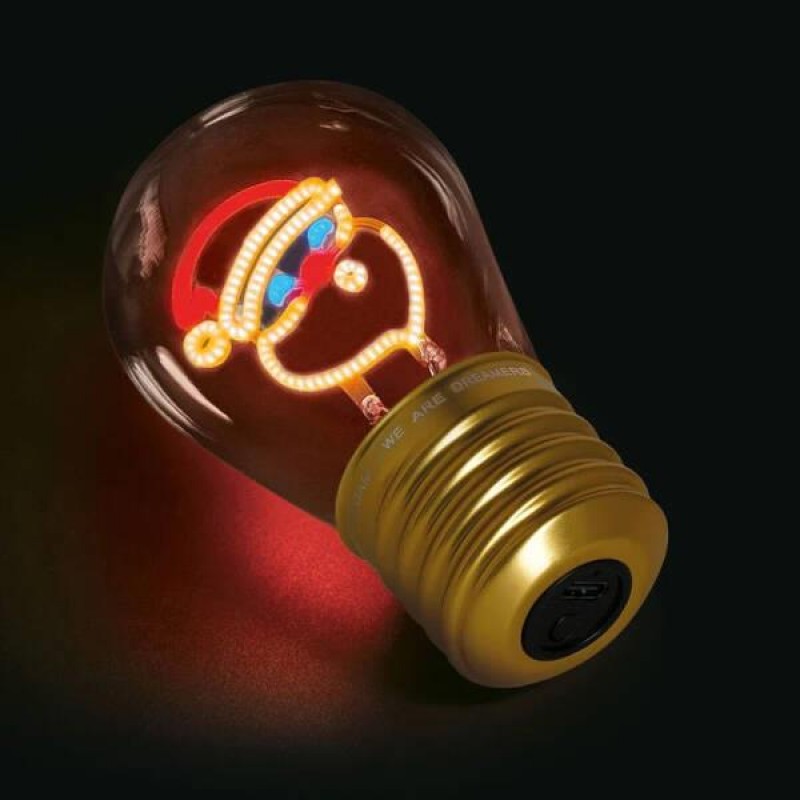 Legami Lightbulb-Shaped Table Lamp - Bulb Fiction Santa Claus