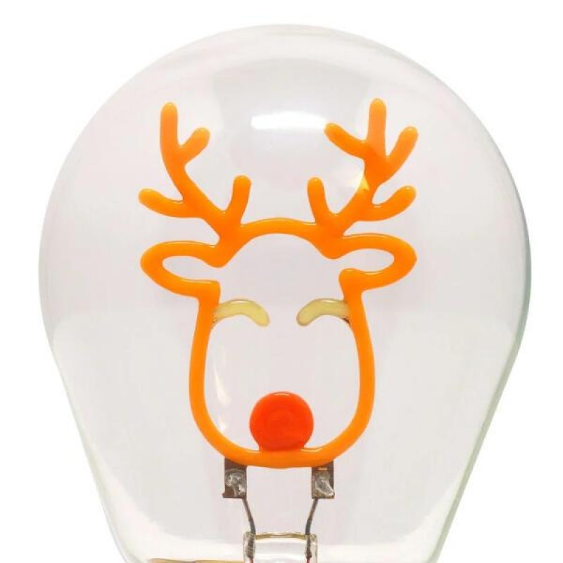 Legami Lightbulb-Shaped Table Lamp - Bulb Fiction Reindeer