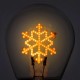 Legami Lightbulb-Shaped Table Lamp - Bulb Fiction Snowflakes