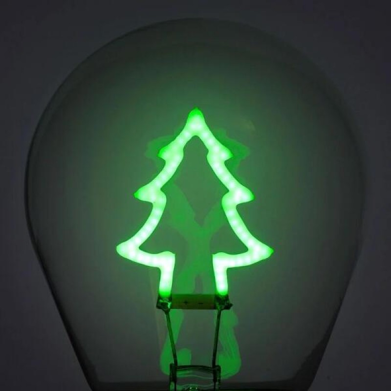 Legami Lightbulb-Shaped Table Lamp - Bulb Fiction Christmas Tree