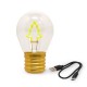 Legami Lightbulb-Shaped Table Lamp - Bulb Fiction Christmas Tree