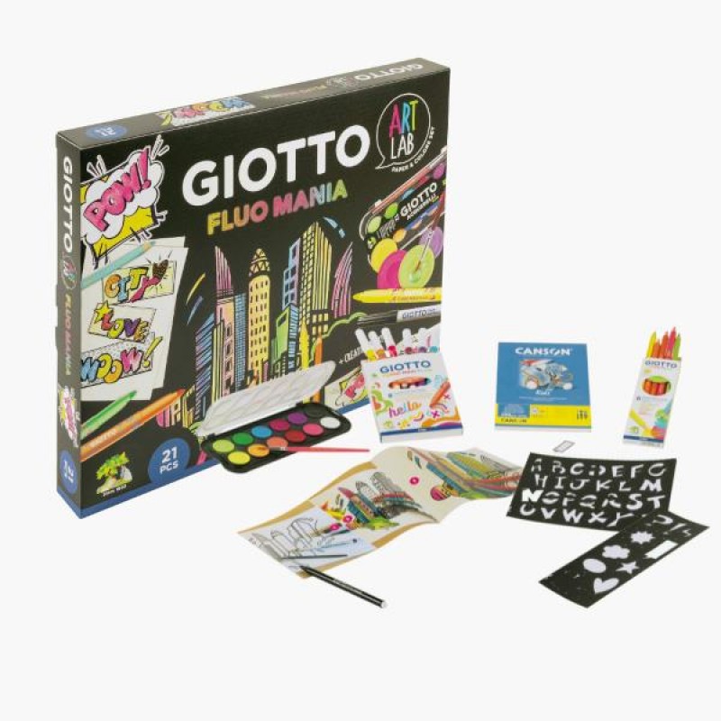 Giotto Art Lab Σετ Δημιουργίας Fluo Mania