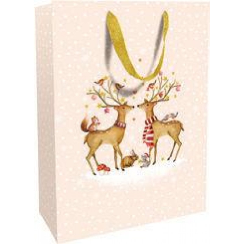 Gift Bag 26x36x13cm Romantic Deers