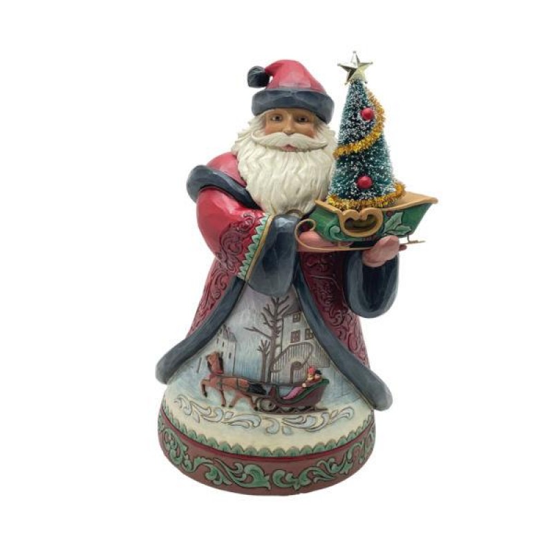 Φιγούρα Santa with Sisal Tree Yuletide Wonder 28cm