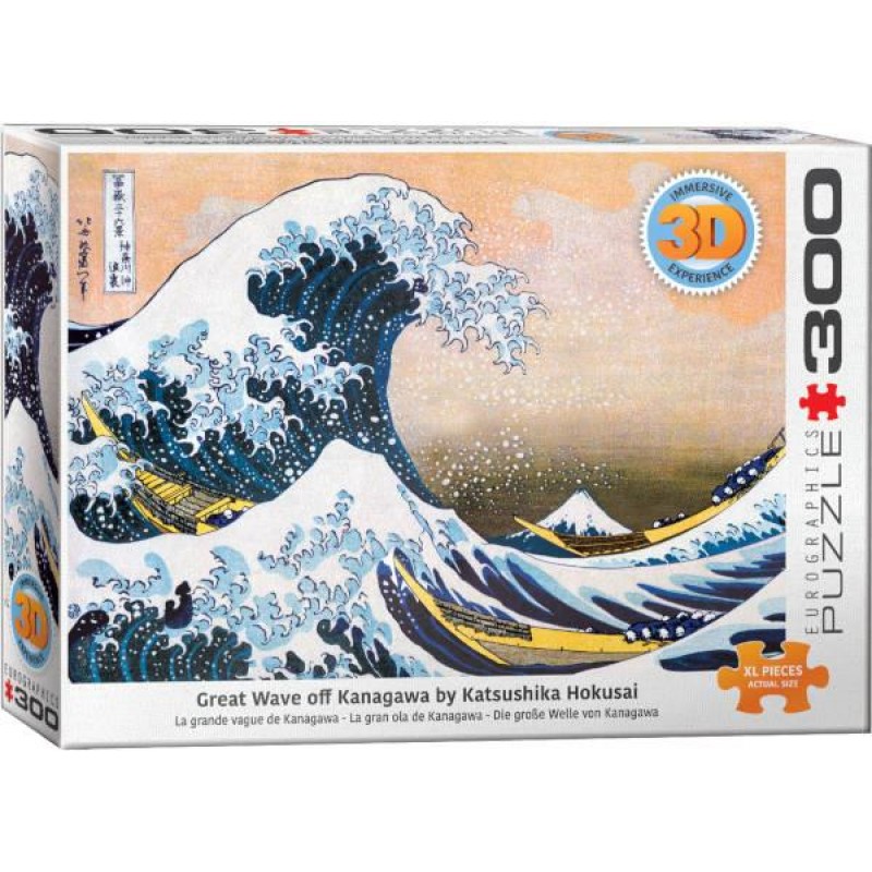 Eurographics 300τεμ 3D Παζλ Great Wave Of Kanagawa