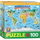 Eurographics 100τεμ Παζλ Map Of The World