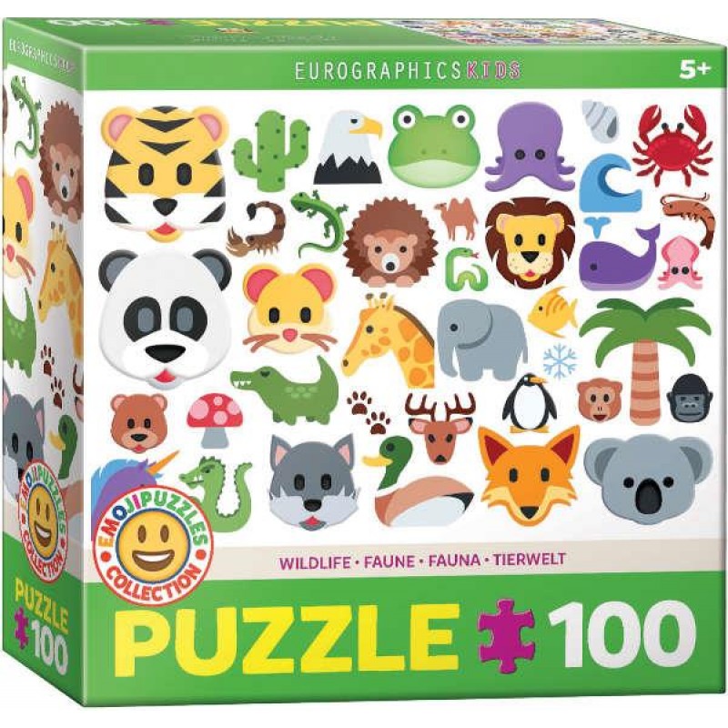 Eurographics 100τεμ Παζλ Emoji Wildlife Animals