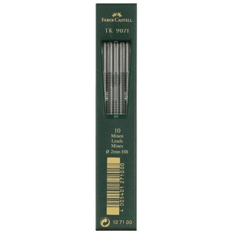 Faber Castell 10 Μύτες για Μηχανικό Μολύβι 2mm HB