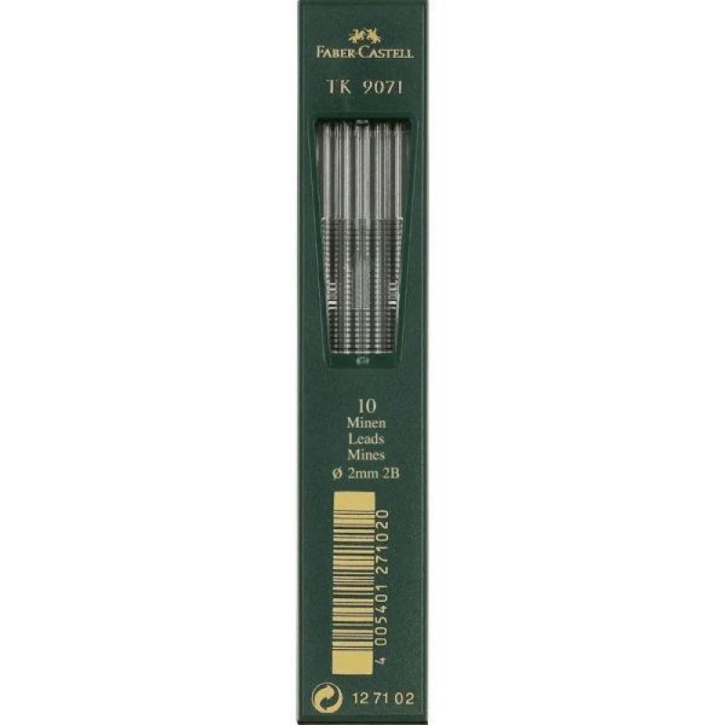 Faber Castell 10 Μύτες για Μηχανικό Μολύβι 2mm 2Β