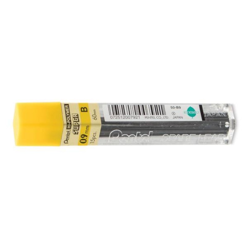 Pentel 12 Μύτες Για Μηχανικό Μολύβι 0.9mm B