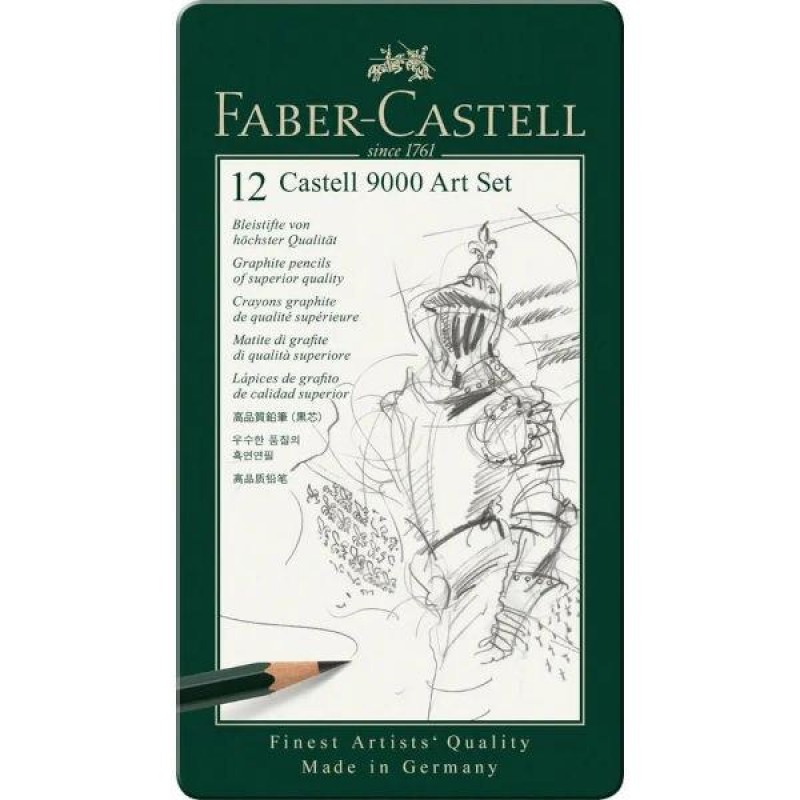 Faber Castell 9000 Σετ 12 Μολύβια Σχεδίου