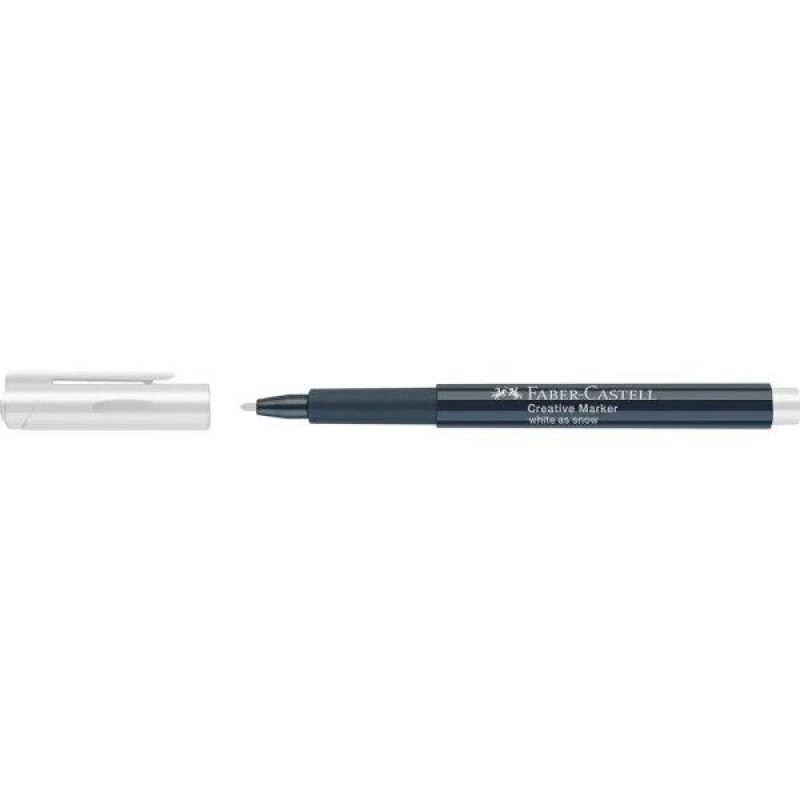 Faber Castell Μαρκαδόρος Ανεξίτηλος Λευκός 1.5mm