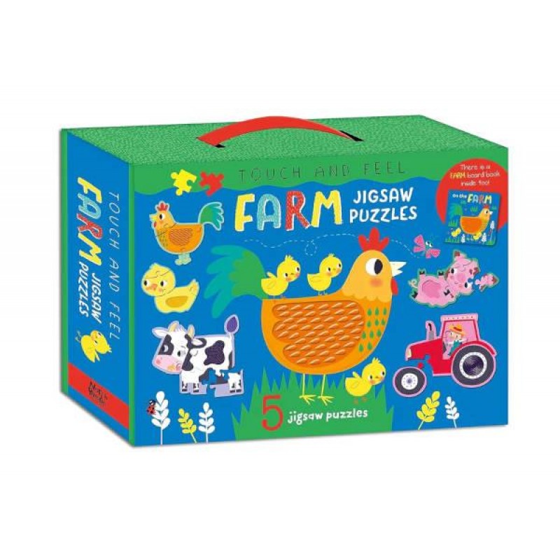 Touch and Feel Puzzle and Board Book Set - Farm