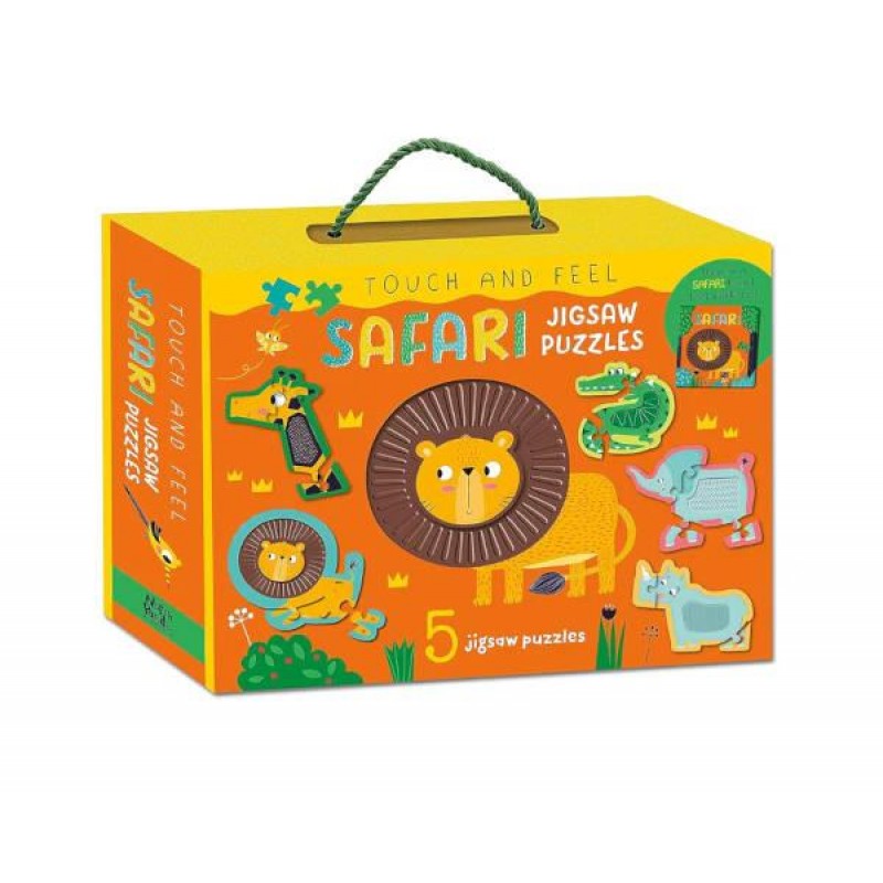 Touch and Feel Puzzle and Board Book Set - Safari