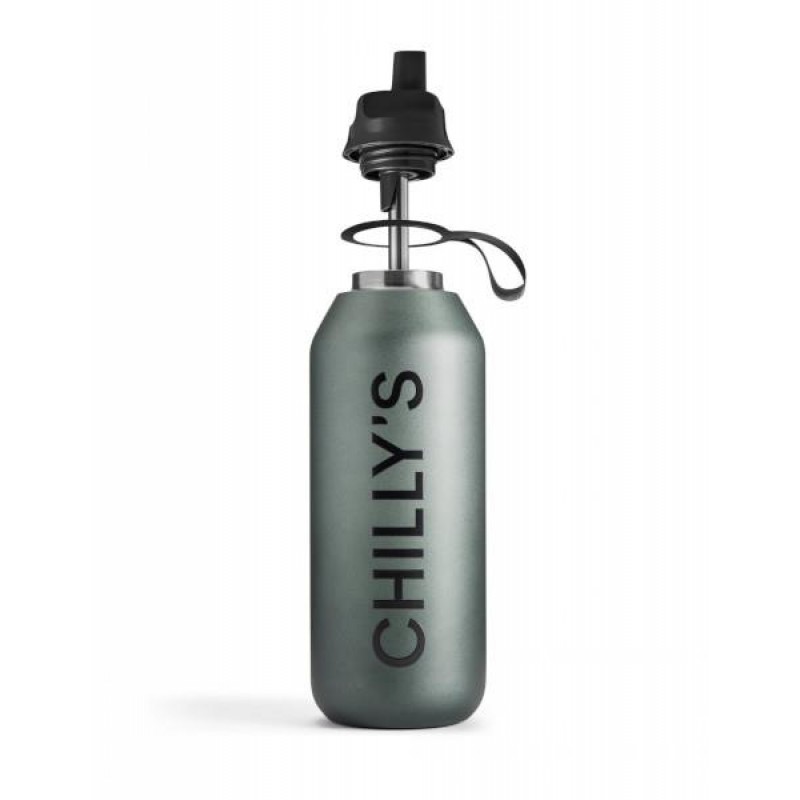 Chillys Bottle 500ml s2 Gargo Slate