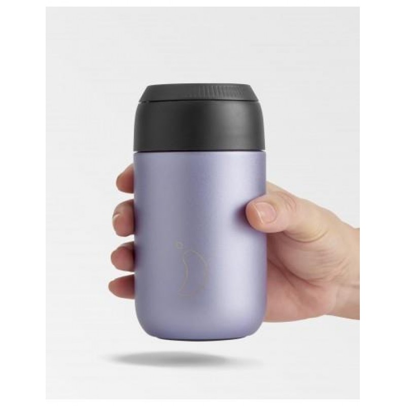 Chillys Coffee Cup 340ml Metallic Lavender s2