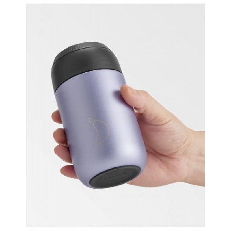 Chillys Coffee Cup 340ml Metallic Lavender s2