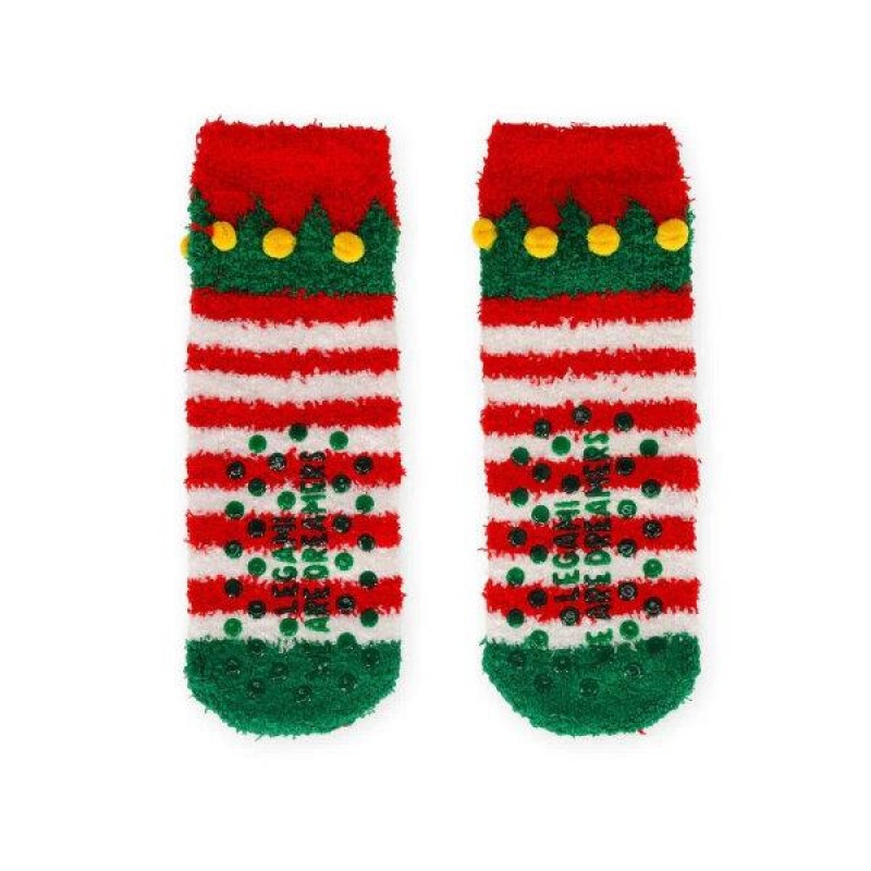 Legami Non-Slip Adult Socks  Its a Match! Elf