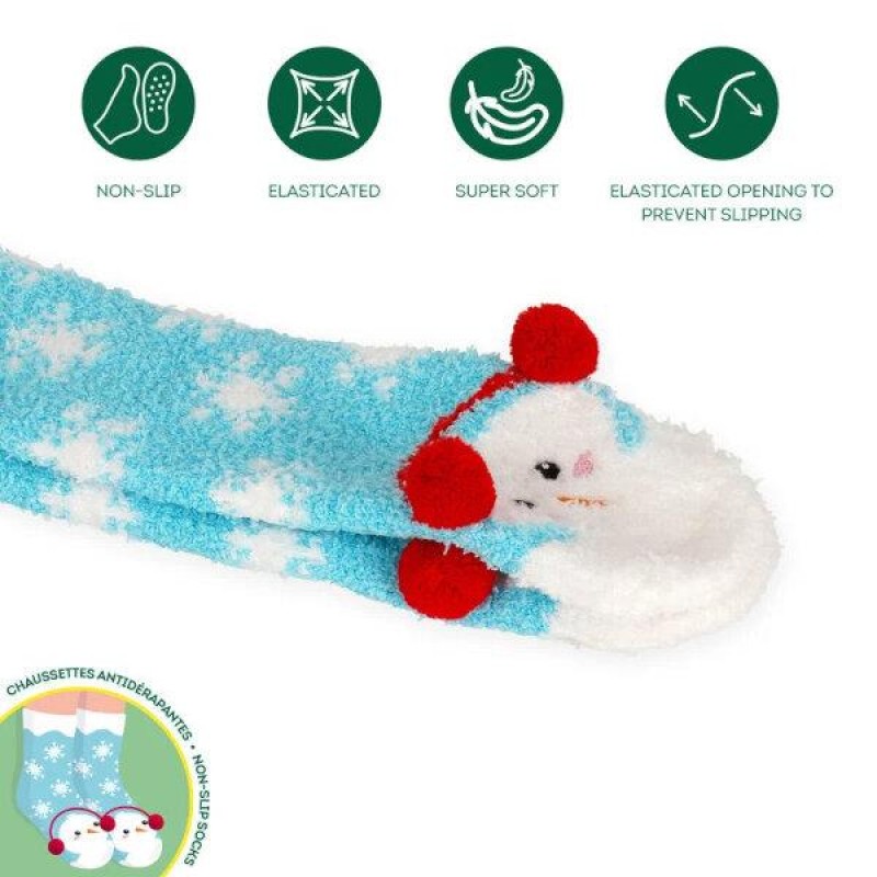 Legami Non-Slip Adult Socks  Its a Match! Snowman