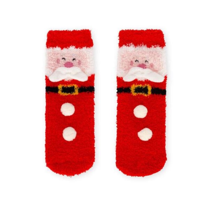 Legami Non-Slip Juvenile Socks  Its a Match! Santa Claus