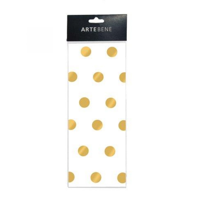 Artebene Tissue paper Dots Gold 50x76cm 3τεμ