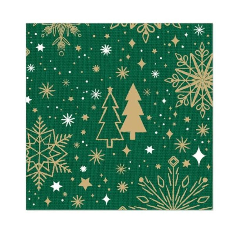 Artebene 20 Χαρτοπετσέτες Γλυκού 25cm Christmas Tree Green