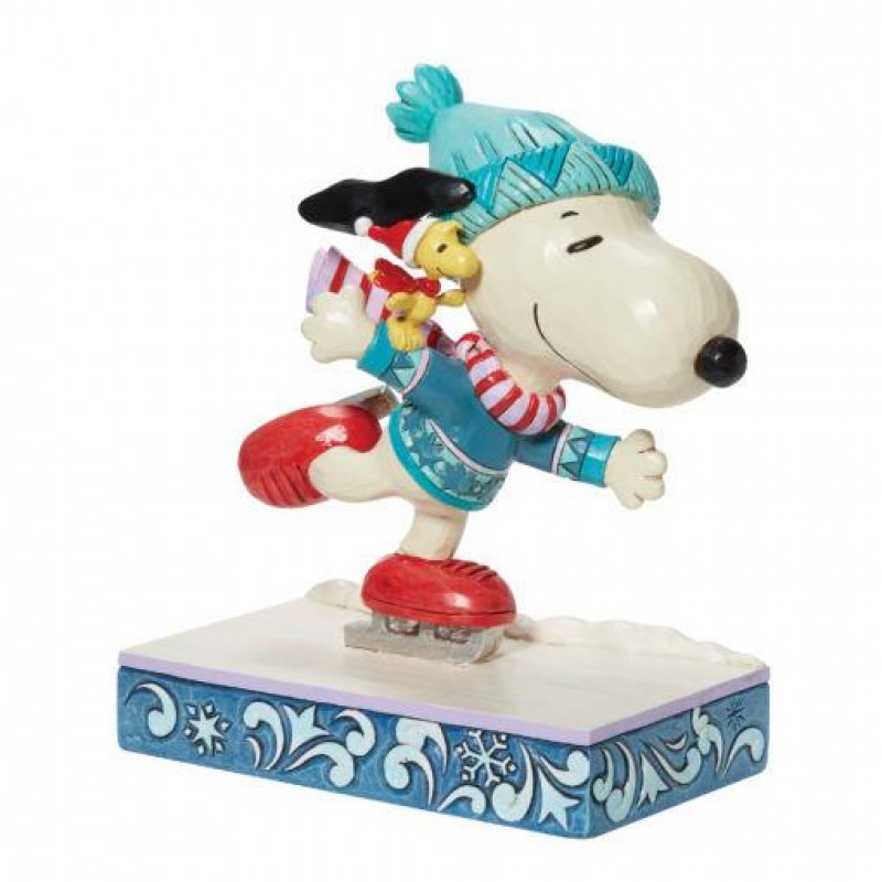 Φιγούρα Snoopy and Woodstock Ice Skating 16cm