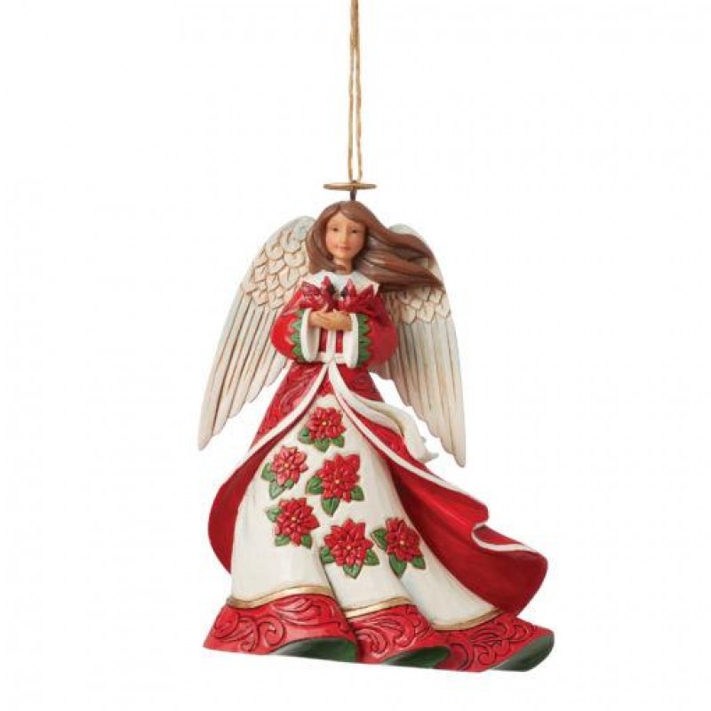 Jim Shore Red Angel Hanging Ornament 11,5cm