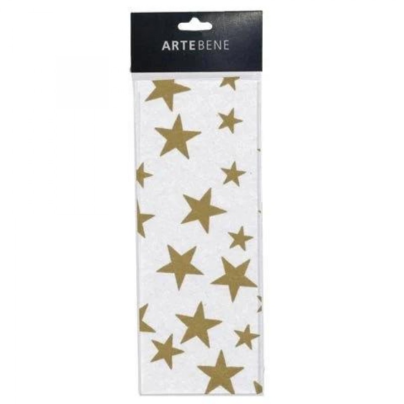 Artebene Tissue Paper Golden Stars 50x76cm 3τεμ