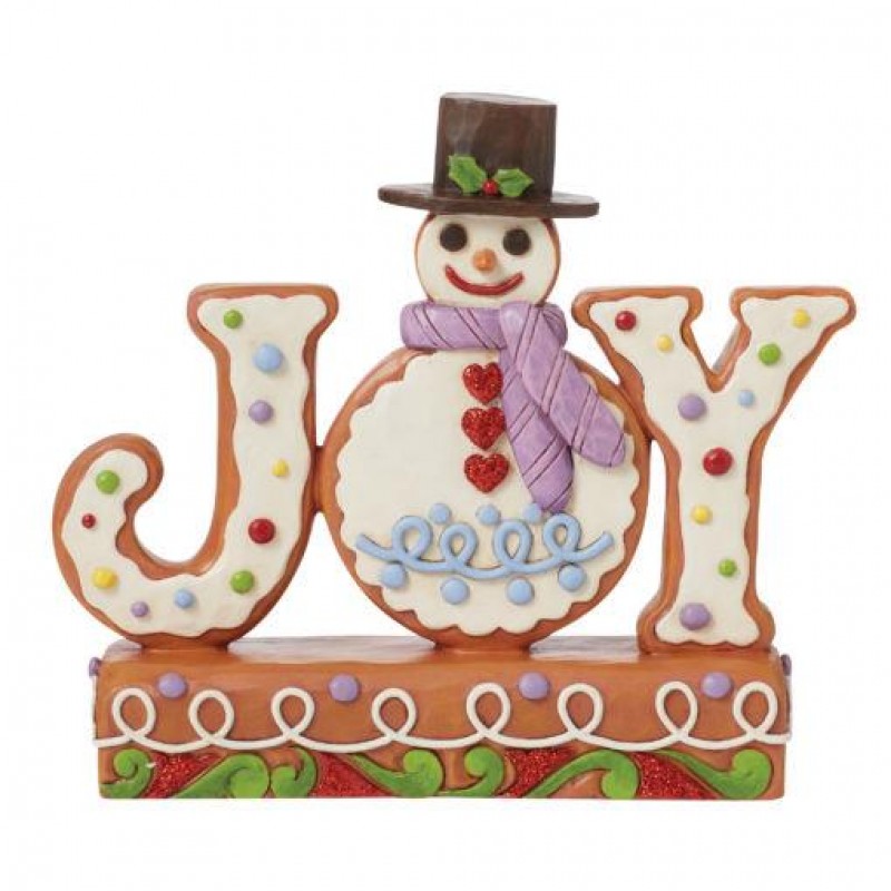 Jim Shore Baked with Joy (Joy Snowman Sign) 15cm